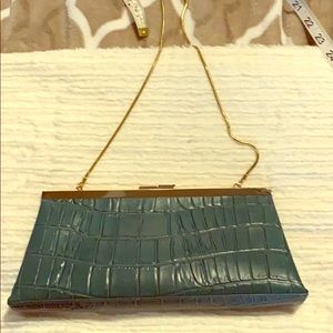 Leather Crocodile pattern purse